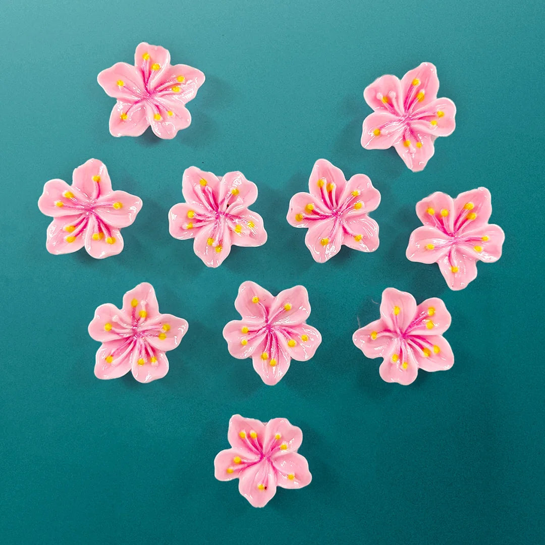 Cherry Blossom Fridge Magnets | Set of 10