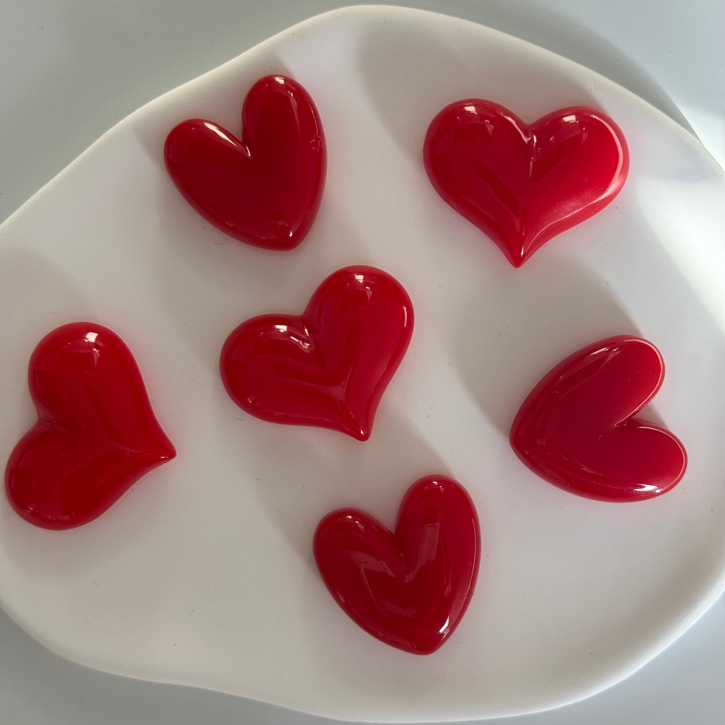 Classic Red Heart Fridge Magnets | Set of 2