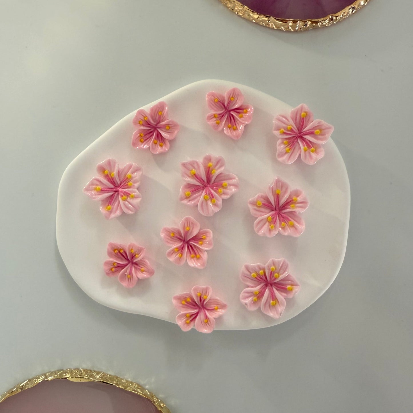 Cherry Blossom Fridge Magnets | Set of 10