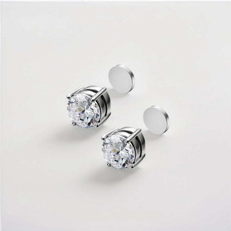 Magnetic Crystal Stud Earrings